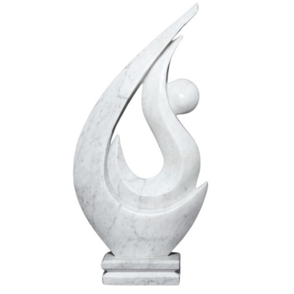 Modern Abstract Marble Sculpture - Image 2