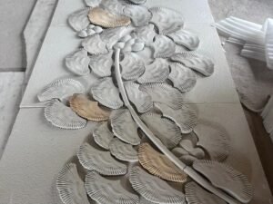 Flower 3D Stone Wall Panel