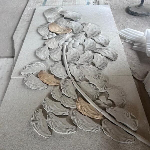 Flower 3D Stone Wall Panel